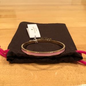 Kate Spade Pink and Gold Wrist Bangle